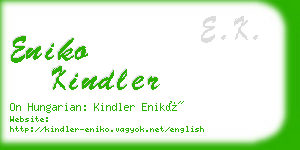 eniko kindler business card